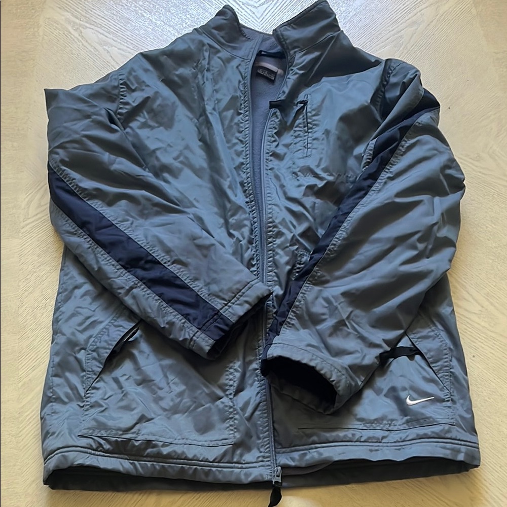 Nike Blue and Black Windbreaker